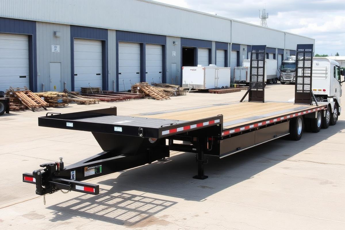 Equipment Transport Trailer available for lease from Enloe Leasing